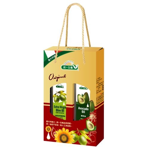 經典油品禮盒-冷壓橄欖油+酪梨油